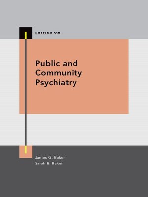cover image of Public and Community Psychiatry